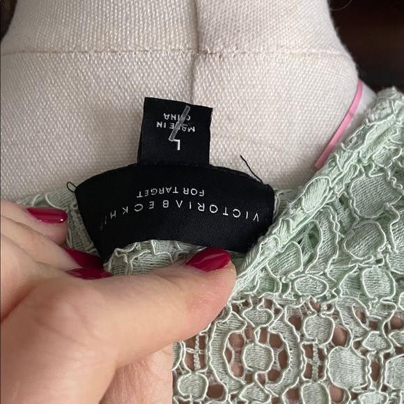 NWT Victoria Beckham Target Mint Green Lace Easter Dress Large - Picture 13 of 13